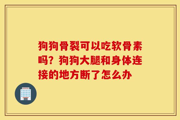 狗狗骨裂可以吃软骨素吗?狗狗大腿和身体连接的地方断了怎么办 狗狗骨裂可以吃软骨素吗?狗狗大腿和身体连接的地方断了怎么办
