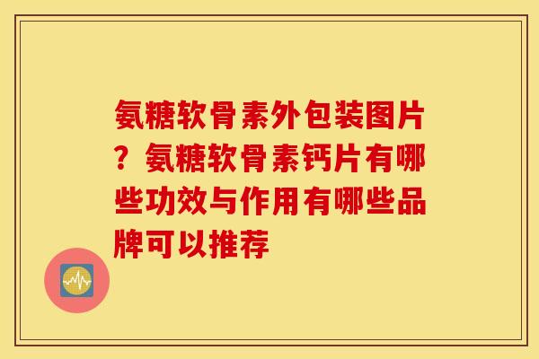 氨糖软骨素外包装图片？氨糖软骨素钙片有哪些功效与作用有哪些品牌可以推荐