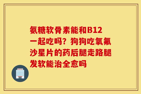 氨糖软骨素能和B12一起吃吗？狗狗吃氧氟沙星片的药后腿走路腿发软能治全愈吗