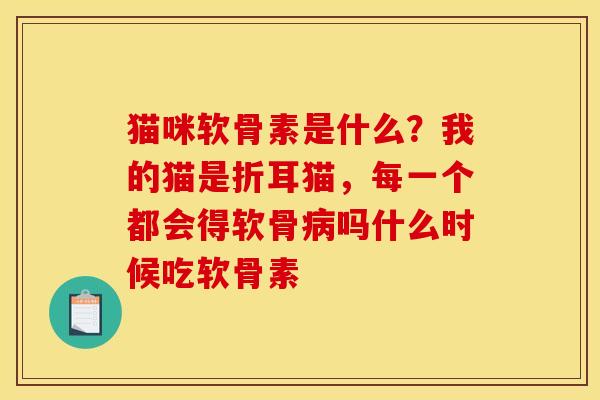 猫咪软骨素是什么？我的猫是折耳猫，每一个都会得软骨病吗什么时候吃软骨素