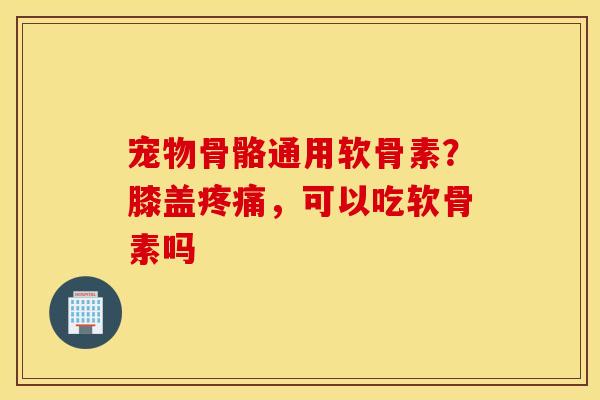 宠物骨骼通用软骨素？膝盖疼痛，可以吃软骨素吗