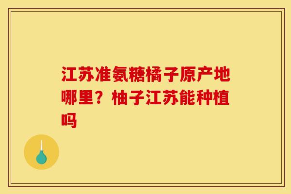 江苏准氨糖橘子原产地哪里?柚子江苏能种植吗 江苏准氨糖橘子原产地哪里?柚子江苏能种植吗