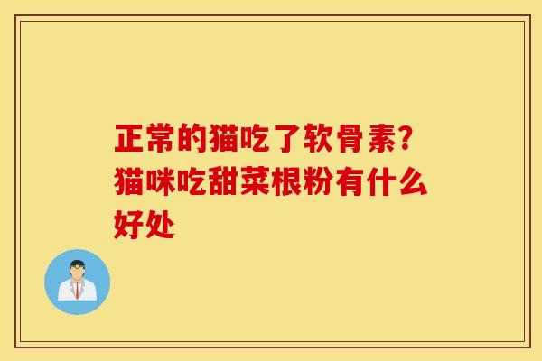 正常的猫吃了软骨素？猫咪吃甜菜根粉有什么好处