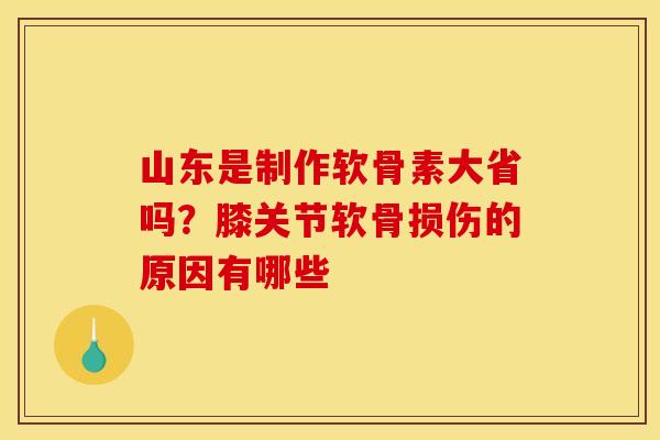 山东是制作软骨素大省吗？膝关节软骨损伤的原因有哪些