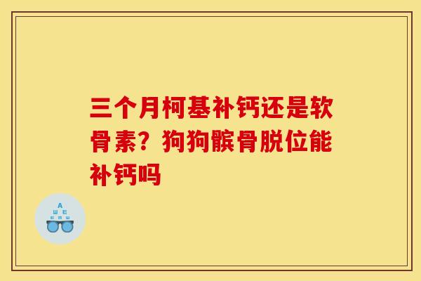 三个月柯基补钙还是软骨素？狗狗髌骨脱位能补钙吗