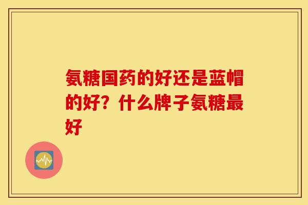 氨糖国药的好还是蓝帽的好？什么牌子氨糖最好