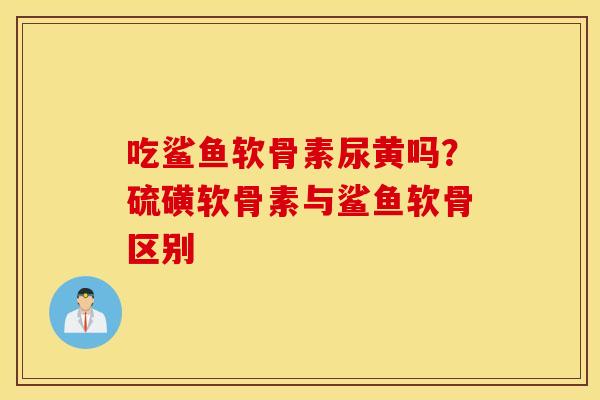 吃鲨鱼软骨素尿黄吗？硫磺软骨素与鲨鱼软骨区别