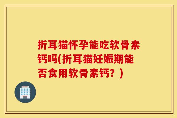 折耳猫怀孕能吃软骨素钙吗(折耳猫妊娠期能否食用软骨素钙？)