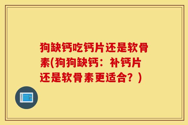 狗缺钙吃钙片还是软骨素(狗狗缺钙：补钙片还是软骨素更适合？)