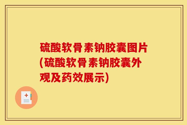硫酸软骨素钠胶囊图片(硫酸软骨素钠胶囊外观及药效展示)