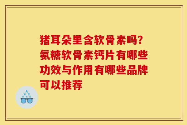 猪耳朵里含软骨素吗？氨糖软骨素钙片有哪些功效与作用有哪些品牌可以推荐