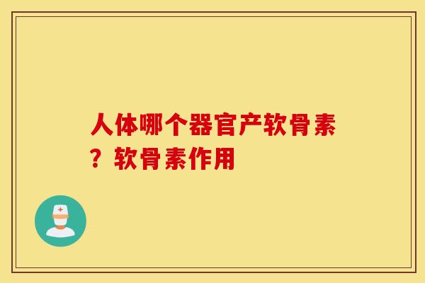 人体哪个器官产软骨素？软骨素作用