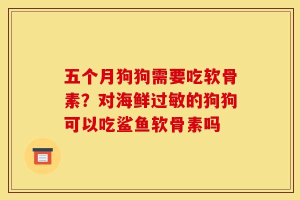 五个月狗狗需要吃软骨素？对海鲜过敏的狗狗可以吃鲨鱼软骨素吗