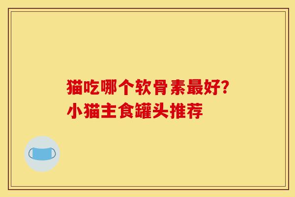 猫吃哪个软骨素最好？小猫主食罐头推荐