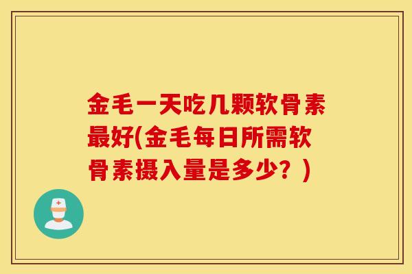 金毛一天吃几颗软骨素最好(金毛每日所需软骨素摄入量是多少？)