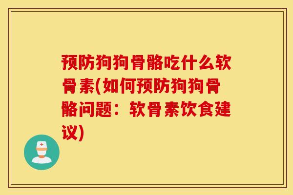 预防狗狗骨骼吃什么软骨素(如何预防狗狗骨骼问题：软骨素饮食建议)