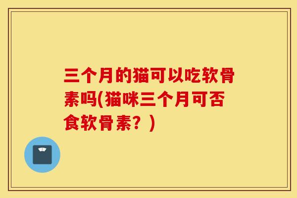 三个月的猫可以吃软骨素吗(猫咪三个月可否食软骨素？)