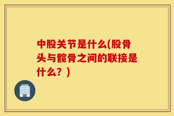 中股关节是什么(股骨头与髋骨之间的联接是什么？)