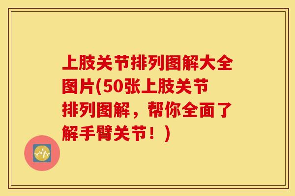 上肢关节排列图解大全图片(50张上肢关节排列图解，帮你全面了解手臂关节！)