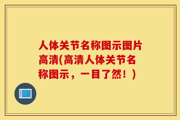 人体关节名称图示图片高清(高清人体关节名称图示，一目了然！)