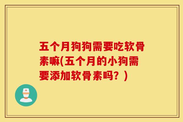 五个月狗狗需要吃软骨素嘛(五个月的小狗需要添加软骨素吗？)