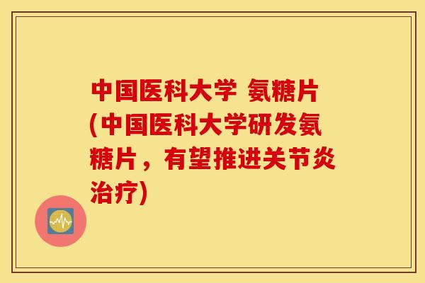 中国医科大学 氨糖片(中国医科大学研发氨糖片，有望推进关节炎治疗)
