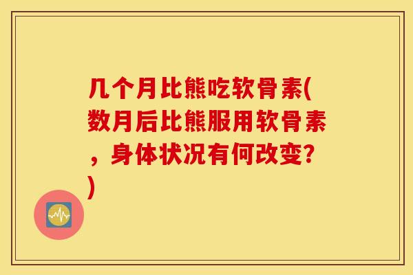 几个月比熊吃软骨素(数月后比熊服用软骨素，身体状况有何改变？)