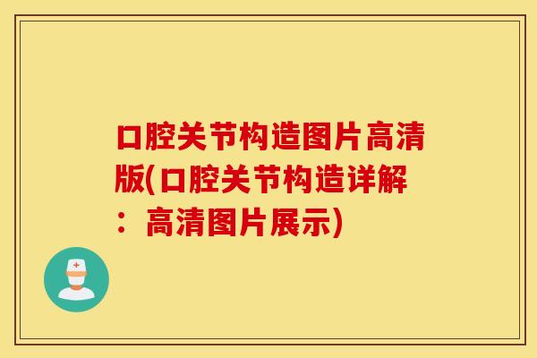口腔关节构造图片高清版(口腔关节构造详解：高清图片展示)