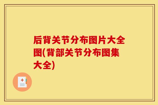 后背关节分布图片大全图(背部关节分布图集大全)