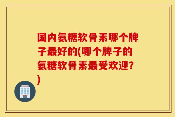 国内氨糖软骨素哪个牌子最好的(哪个牌子的氨糖软骨素最受欢迎？)