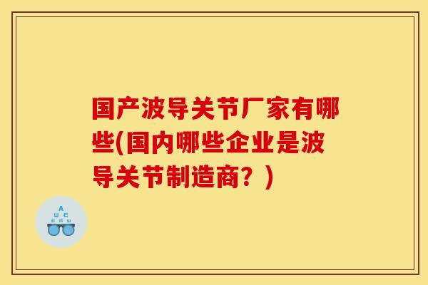 国产波导关节厂家有哪些(国内哪些企业是波导关节制造商？)