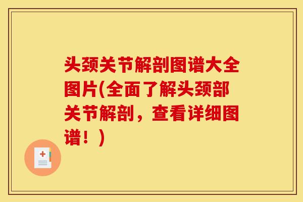 头颈关节解剖图谱大全图片(全面了解头颈部关节解剖，查看详细图谱！)