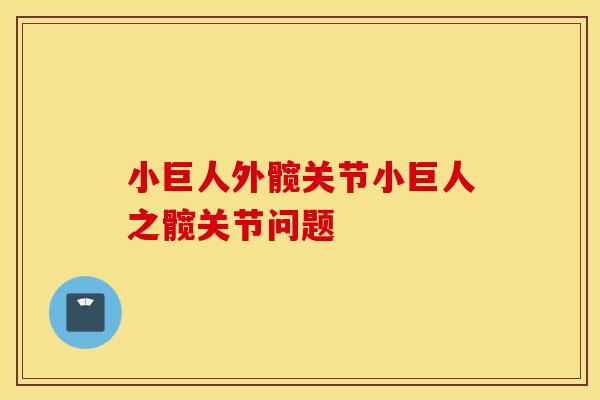 小巨人外髋关节小巨人之髋关节问题