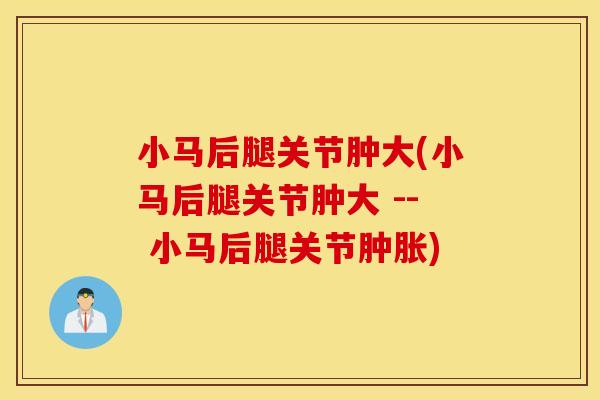 小马后腿关节肿大(小马后腿关节肿大 -- 小马后腿关节肿胀)