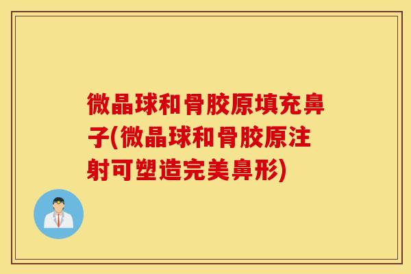 微晶球和骨胶原填充鼻子(微晶球和骨胶原注射可塑造完美鼻形)