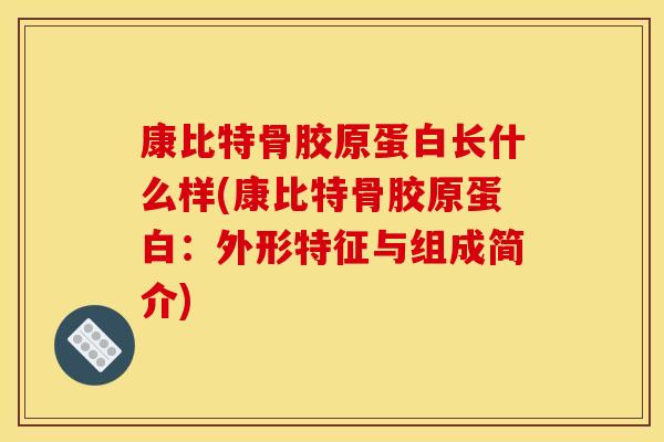 康比特骨胶原蛋白长什么样(康比特骨胶原蛋白：外形特征与组成简介)