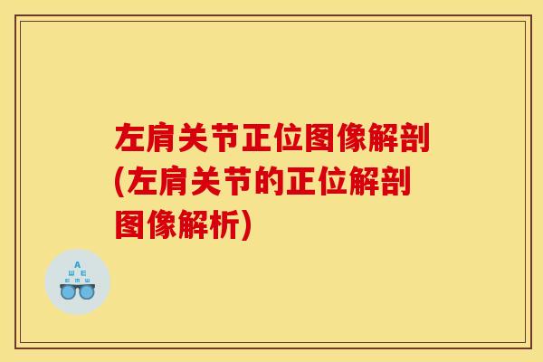 左肩关节正位图像解剖(左肩关节的正位解剖图像解析)