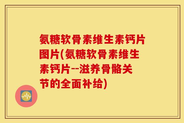 氨糖软骨素维生素钙片图片(氨糖软骨素维生素钙片--滋养骨骼关节的全面补给)