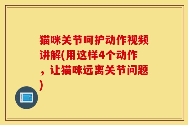 猫咪关节呵护动作视频讲解(用这样4个动作，让猫咪远离关节问题)