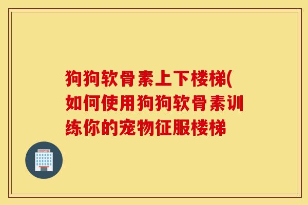 狗狗软骨素上下楼梯(如何使用狗狗软骨素训练你的宠物征服楼梯