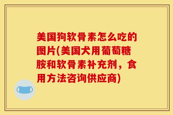 美国狗软骨素怎么吃的图片(美国犬用葡萄糖胺和软骨素补充剂，食用方法咨询供应商)