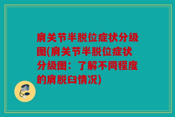 肩关节半脱位症状分级图(肩关节半脱位症状分级图：了解不同程度的肩脱臼情况)