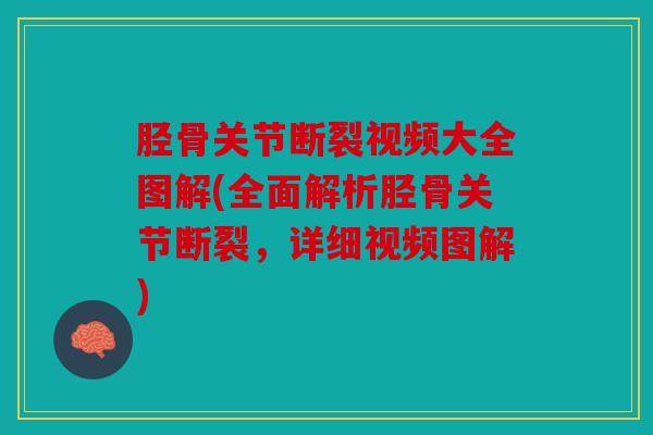 胫骨关节断裂视频大全图解(全面解析胫骨关节断裂，详细视频图解)