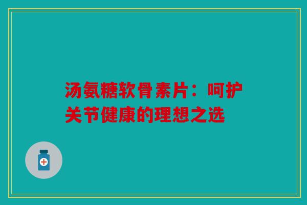 汤氨糖软骨素片：呵护关节健康的理想之选