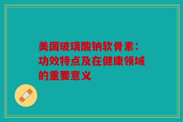 美国玻璃酸钠软骨素：功效特点及在健康领域的重要意义