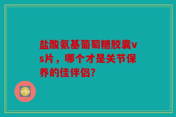 盐酸氨基葡萄糖胶囊vs片,哪个才是关节保养的佳伴侣? 盐酸氨基葡萄糖胶囊vs片,哪个才是关节保养的佳伴侣?
