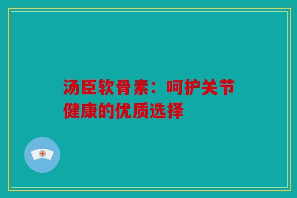 汤臣软骨素：呵护关节健康的优质选择