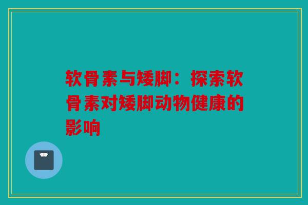 软骨素与矮脚：探索软骨素对矮脚动物健康的影响