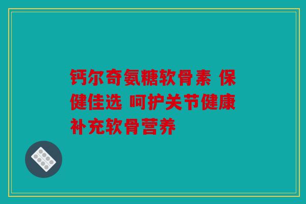 钙尔奇氨糖软骨素 保健佳选 呵护关节健康补充软骨营养 钙尔奇氨糖软骨素 保健佳选 呵护关节健康补充软骨营养