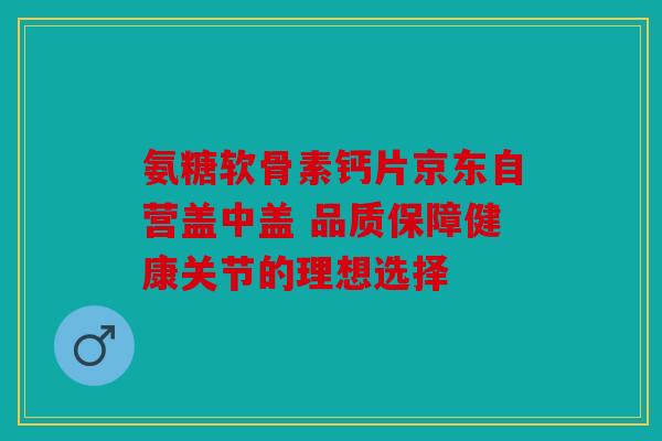 氨糖软骨素钙片京东自营盖中盖 品质保障健康关节的理想选择